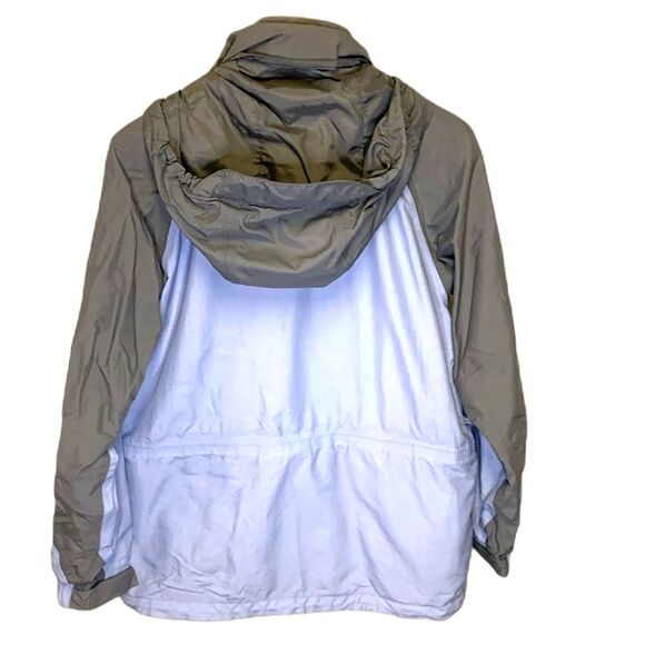 The North Face Light Blue Gray Hooded Shell Parka Jacket Size Medium - Picture 3 of 16